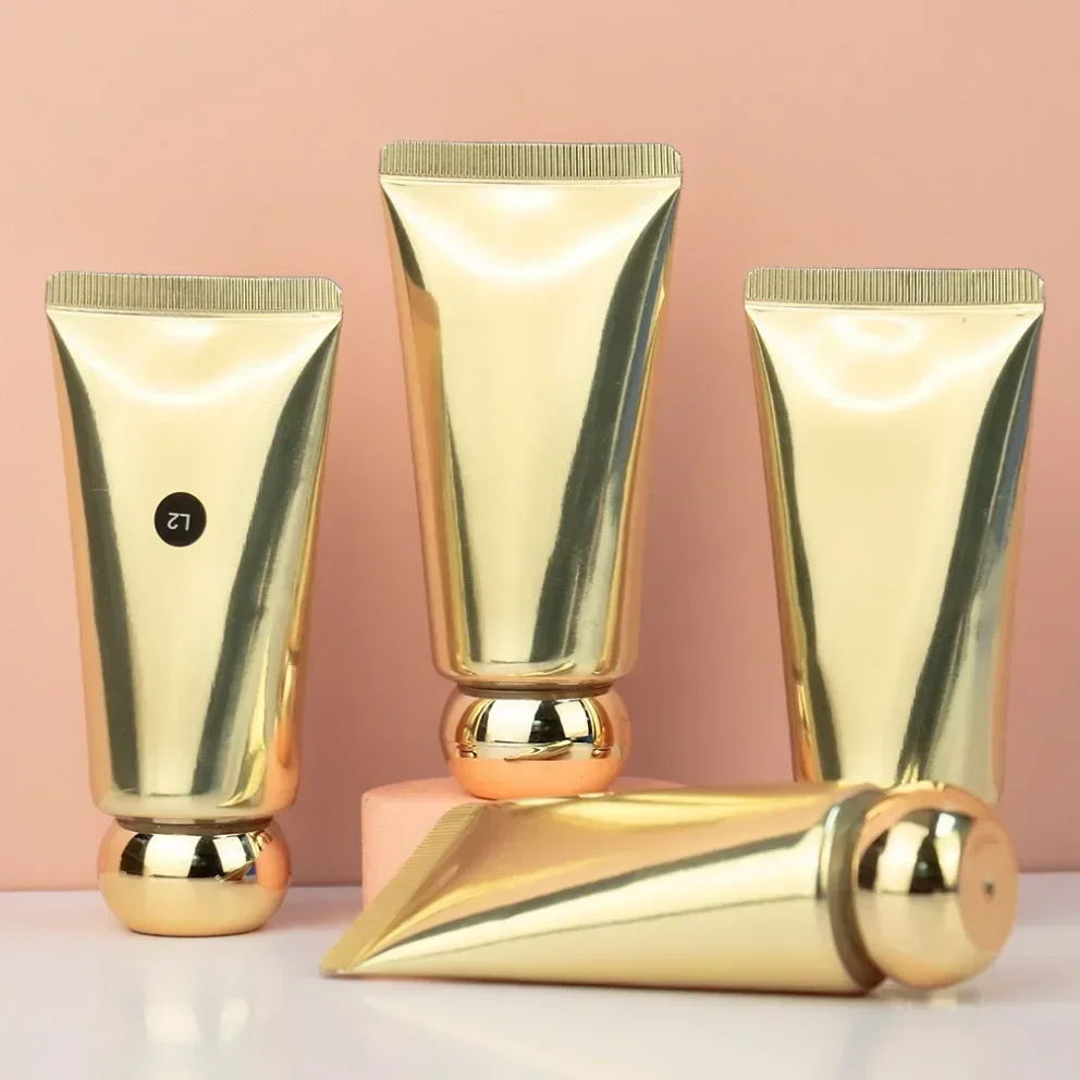 30ml Vegan Makeup Foundation Private Label Waterproof Full Coverage Foundation Concealer Custom Logo Wholesale Gold Tube 4