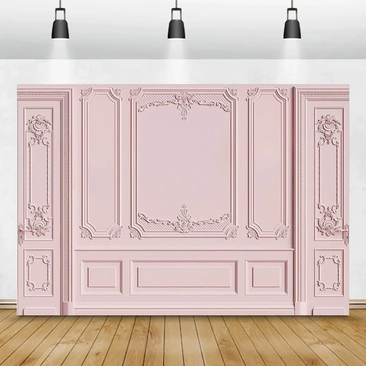 10x7ft-Fabric-Pink-European-Style-Wall-Texture-Photography-Background ...