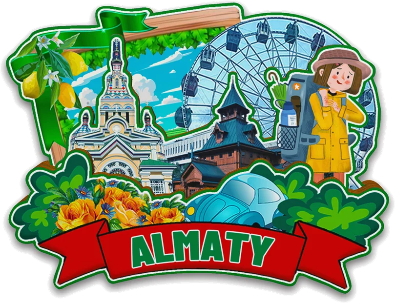 Decorative Magnets for Pavlodar Astana Almaty Kazakhstan City Landmark Travel Souvenirs Fridge Stiker Gifts