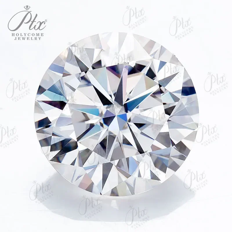 느슨한 라운드 컷 Moissanite 스톤 D 컬러 VVS1 DIY 쥬얼리 목걸이 귀걸이 반지 주요 재료 다이아몬드 테스터 GRA 인증서
