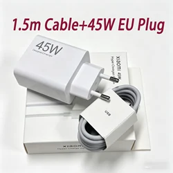 Enhanced Product Title:  
Fast - Charging Xiaomi 45W Turbo EU Adapter with 6A USB Type C Cable (45W And 1.5m)