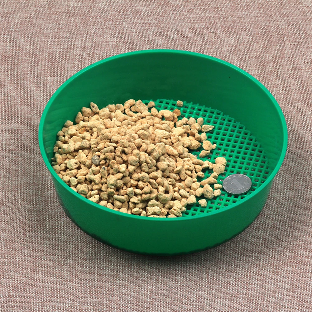 Plastic Garden Sieve Home Garden Tool Fine Mesh Soil Sieve Mining Sand Sifter Potting Sieve for Plant Soil Stone Sifting