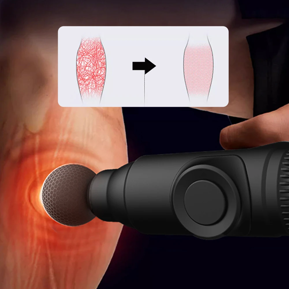 Portable Fascia Gun Deep Tissue Massage Mini Lightweight and Adjustable Speed Massage Equipment Suitable for the Whole Body - Image 2