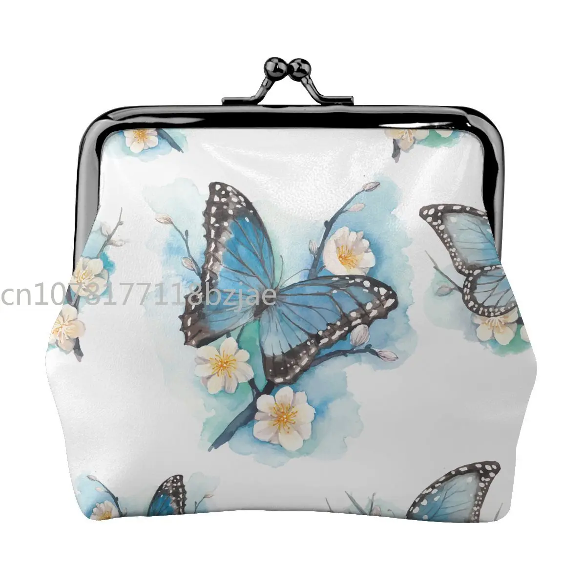 

Butterfly Coin Purse Small Kiss-Lock Change Pouch Clasp Closure Buckle Wallet For Women
