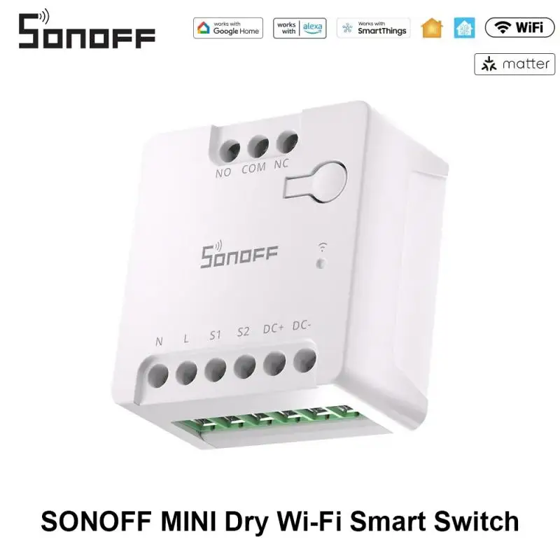 Sonoffmini-dcontatosecowifiinterruptorinteligentematériacompatívelentradaac/dcesp32chipcenainteligentecontroledegrupoviaewelink-AliExpress13