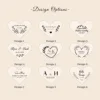 1PCS Free Engraving Name Love Heart Shaped Walnut Wood Ring Box For Wedding Ceremony Jewelry Box Storage Proposal Wedding Gift 6