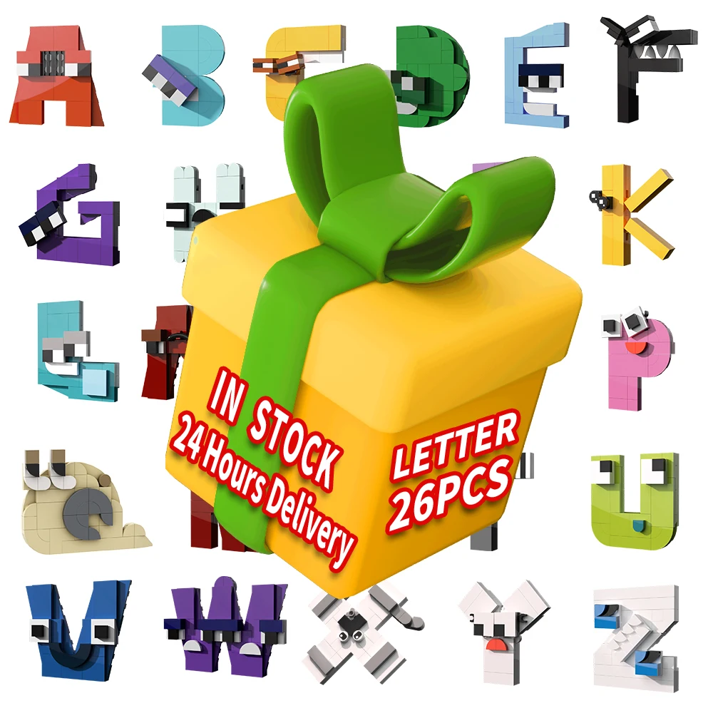 Alphabet Lore Building Blocks 26 Letter A-z Gift For Children Educational  Creative Diy Bricks Toys Kids Birthday Christmas Gift - Blocks - AliExpress