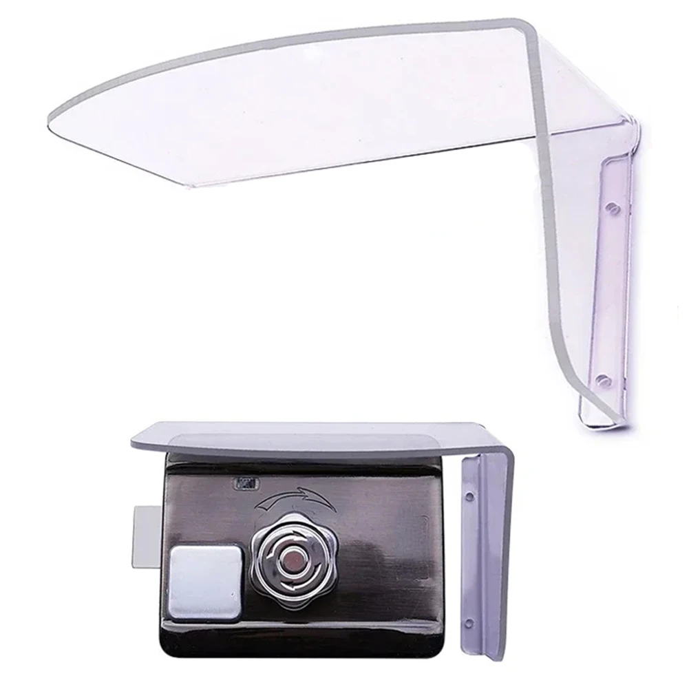1pc Electric Lock Rain Cover Outdoor Electronic Mechanical Lock Protective Cover Acrylic Access Controller Cover