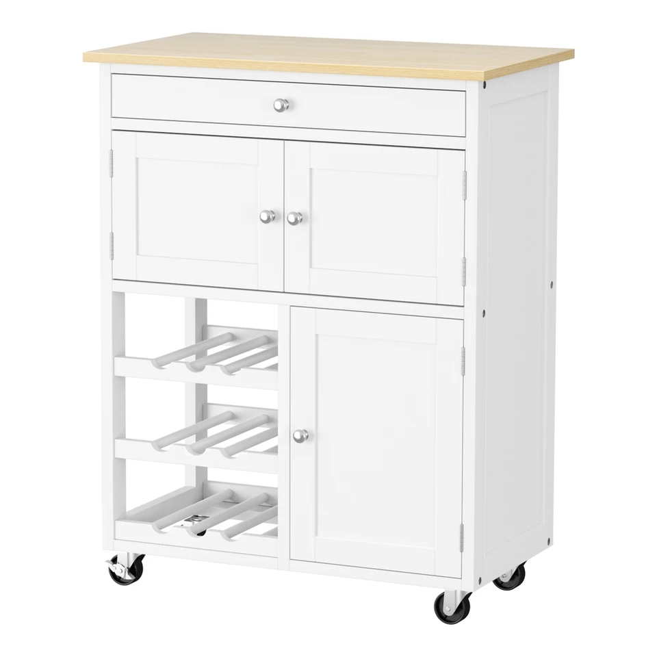 Artiss Modern Kitchen Island Trolley Storage Cart