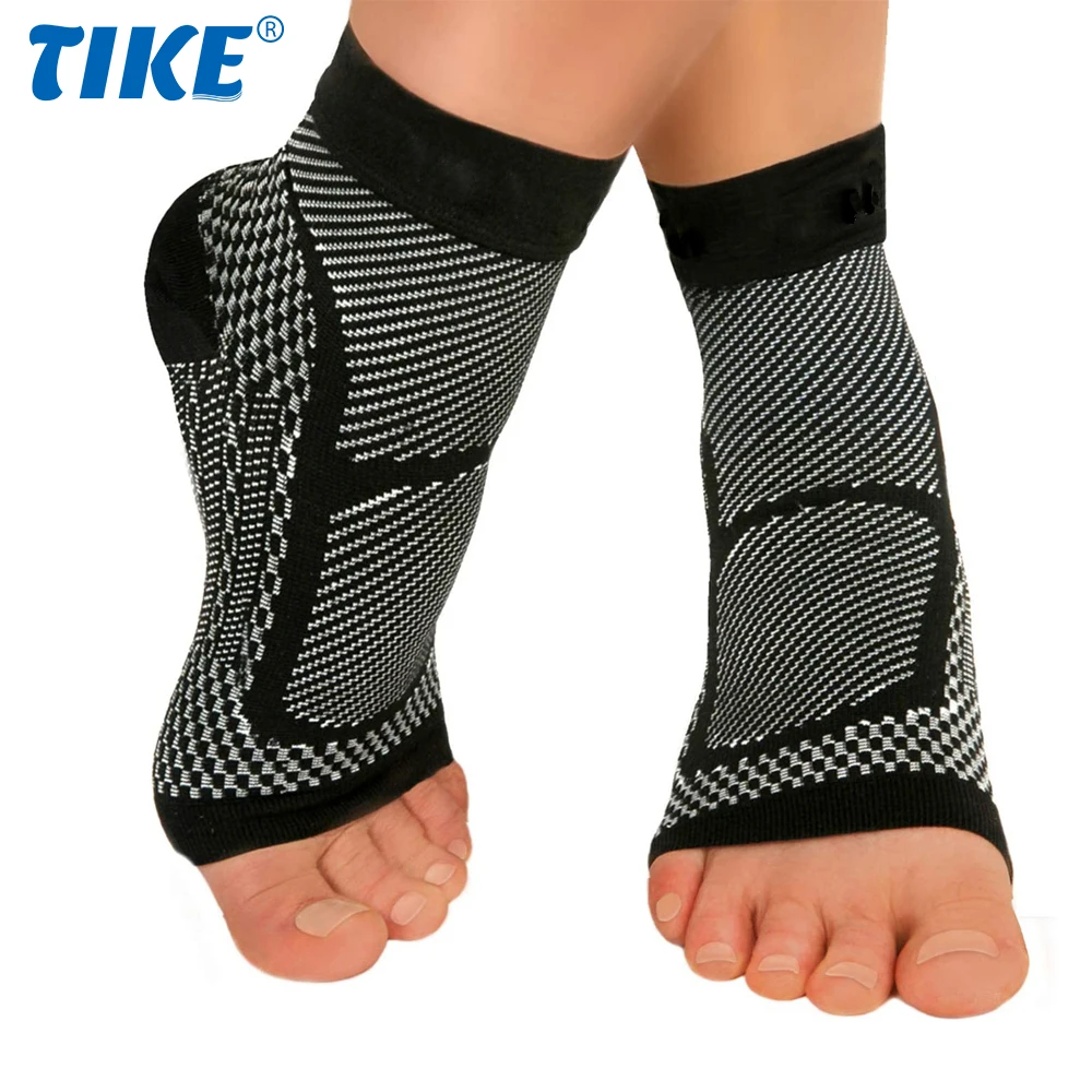 

1 Pair Plantar Fasciitis Compression Socks - Best Ankle Compression Sleeve, Nano Brace for Everyday Use - Provides Arch Support