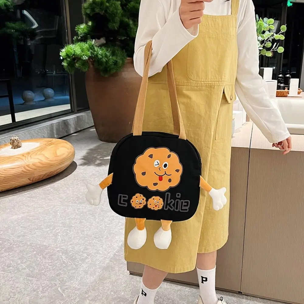 

Bag Shopping Bag Large Capacity Grocery Handbags Cookie Canvas Bag Cartoon Shoulder Bag Korean Style Bag Women Handbag