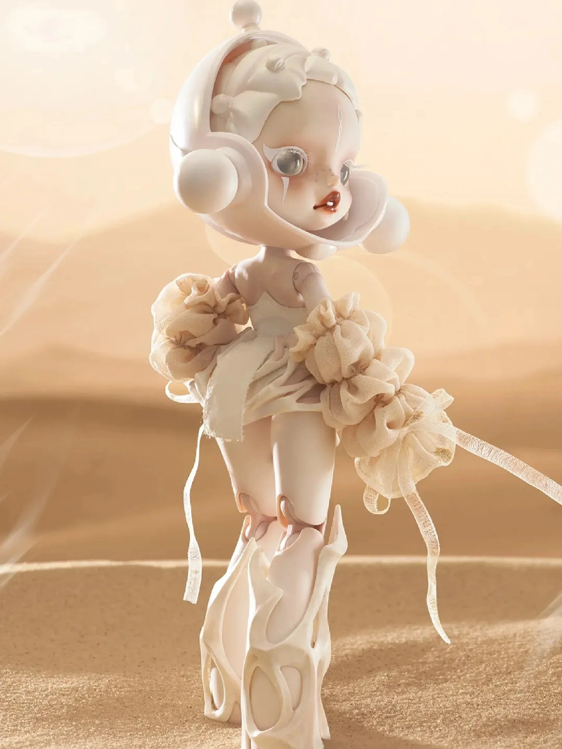 Popmart Skullpanda White Dew Series Toys Original Mechanical Joint 