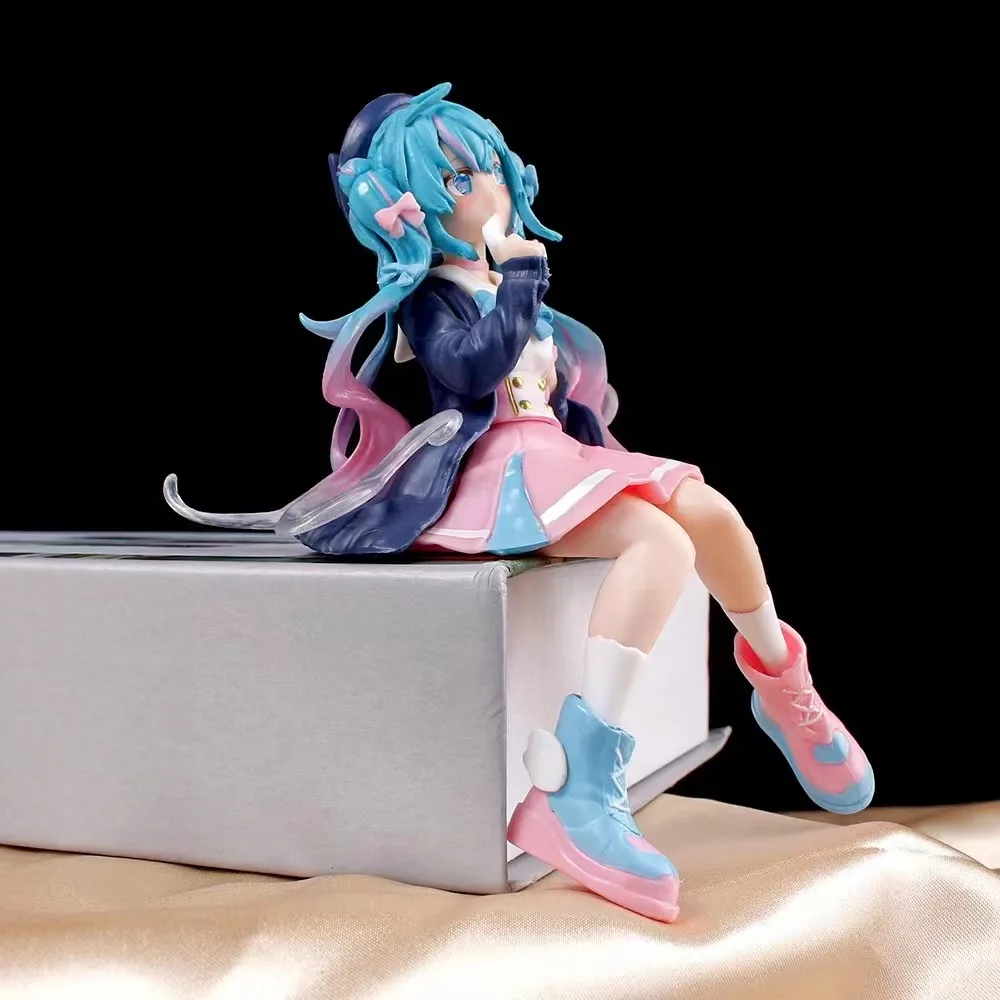 Heiß begehrte neue Hatsune Miku Anime-Figur, rosa Sakura, sitzende Pose, PVC-Actionfigur, Modellspielzeug, Dekoration, Sammlerstück, Geschenk – Detail 21
