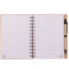 Wood Grain Notepad Spiral Writing Notebook Diary Monthly Planner Book With Pen Office School Stationery Supplies 3
