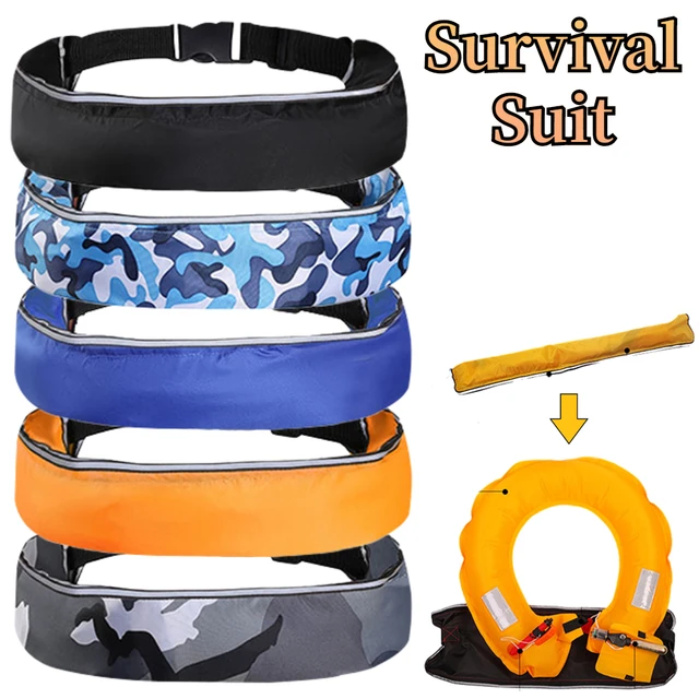 Inflatable Drifting Safety Life Belt Portable 100N Buoyancy Life