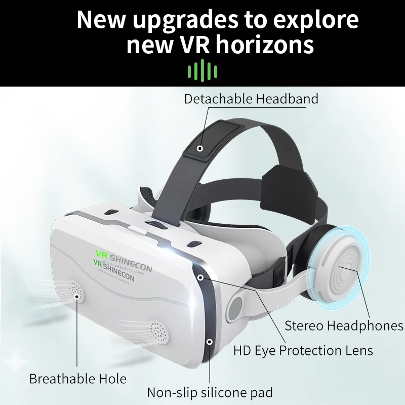 Occhiali per realtà virtuale VR Dispositivi per cuffie 3D Viar Occhiali per casco Lenti Smart per smartphone Telefono Cuffia mobile Realidade - immagine 4