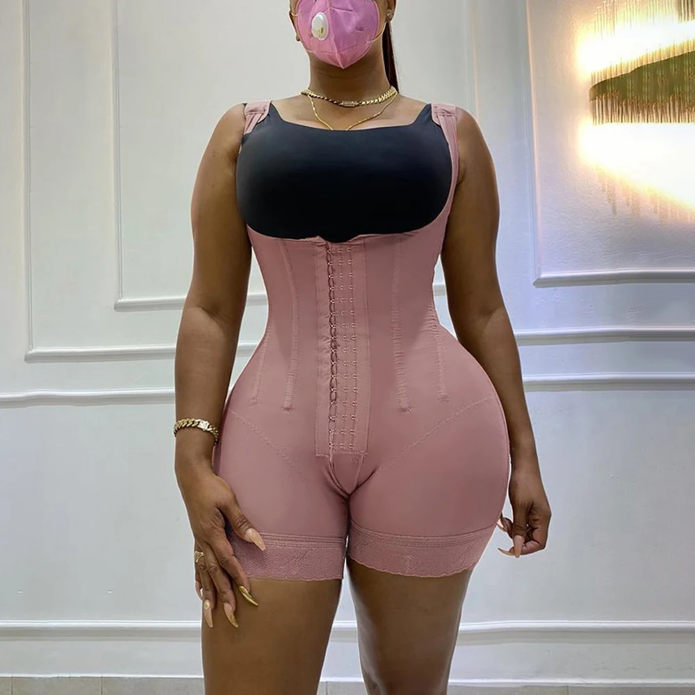 Postpartum Girdle BBL Postoperative Bodysuit Compressed Steel Shapewear  Fajas Skims Corset Slimming Body Shaper Sexy Women