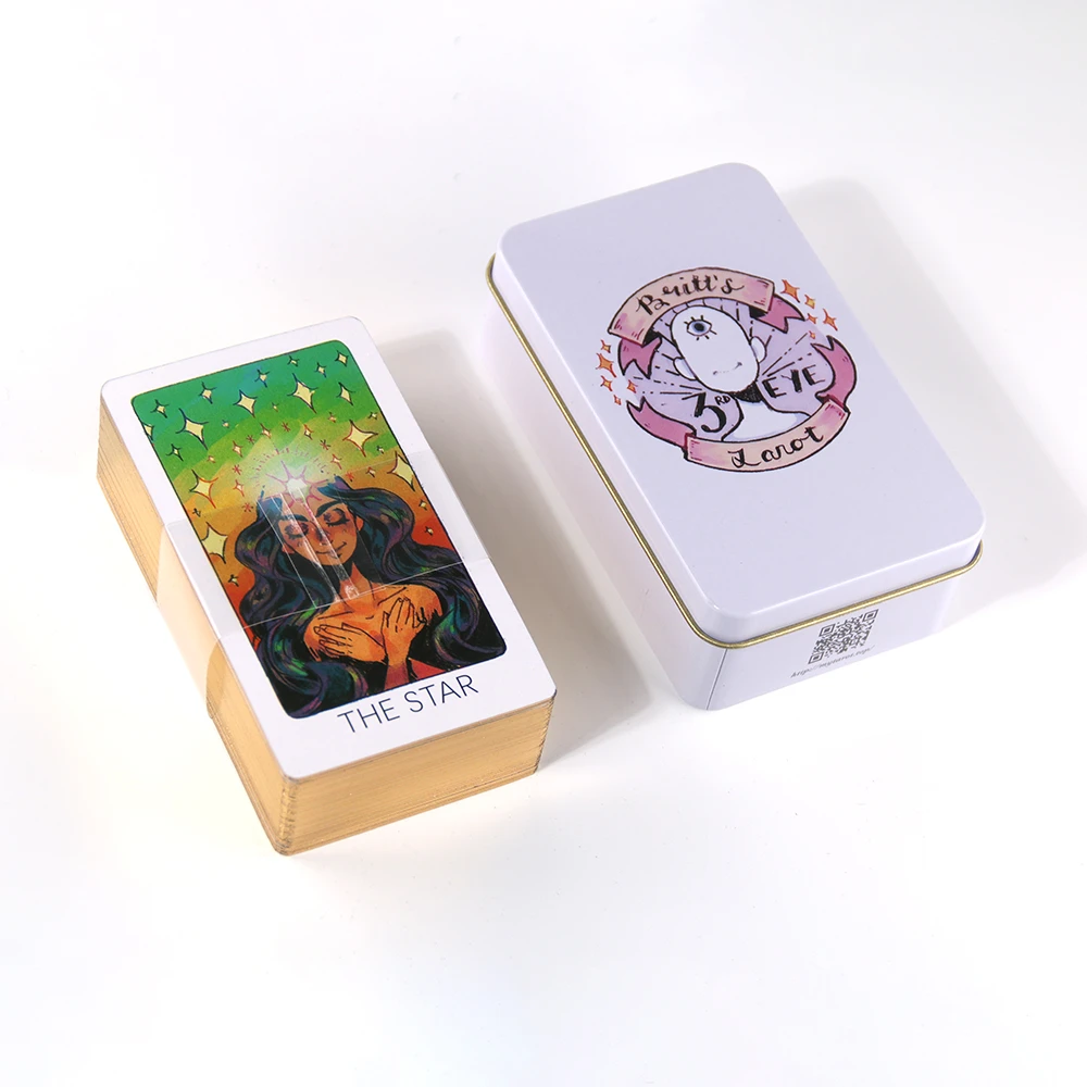 Britts Third Eye Tarot Cards In Metal Box Gilded Edge With E-guide Book For  Beginners Board Games For Adult - Card Games - AliExpress