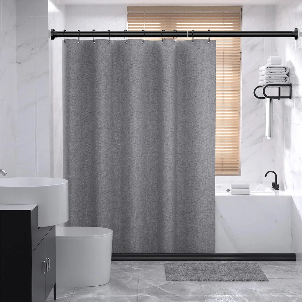 Clothing Rod Extender Telescopic Pole White Shower Curtain Rod