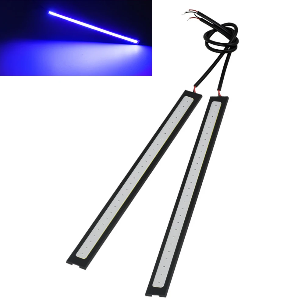 

2Pcs 17cm COB DRL LED 12V Waterproof Daytime Running Light Car Strips Light Fog Lamp Led DRL Ultra Thin Bright Decorative Light