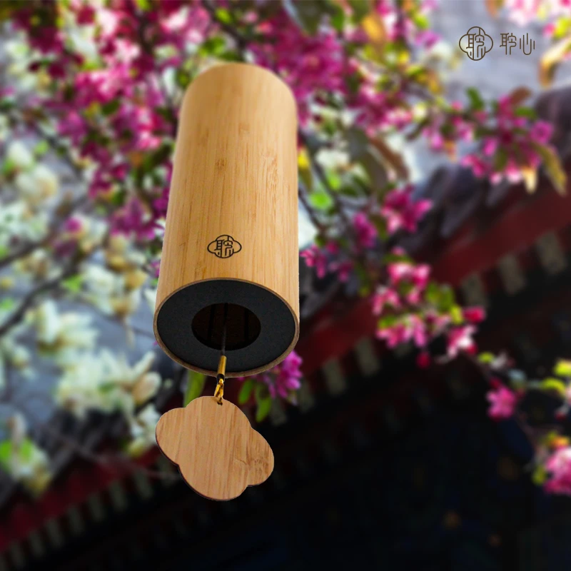 Bamboo Chord Wind Chimes Music Chimes Boho Windchime Outdoor Home Garden Decoration Yoga Meditation Music Physiothera bamboo wind chimes meditation chimes