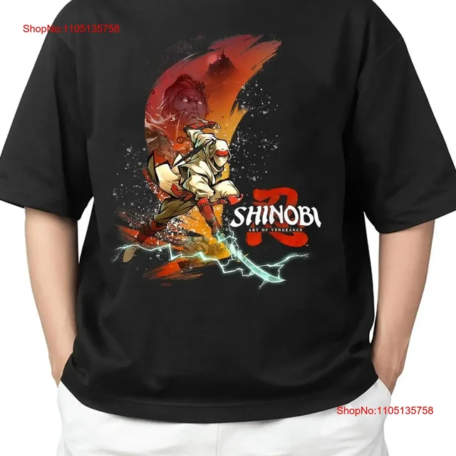 Shinobi Art of Vengeance للكبار S 4XL تي شيرت عتيق مغسول كاجوال أنيق مريح للارتداء اليومي 1