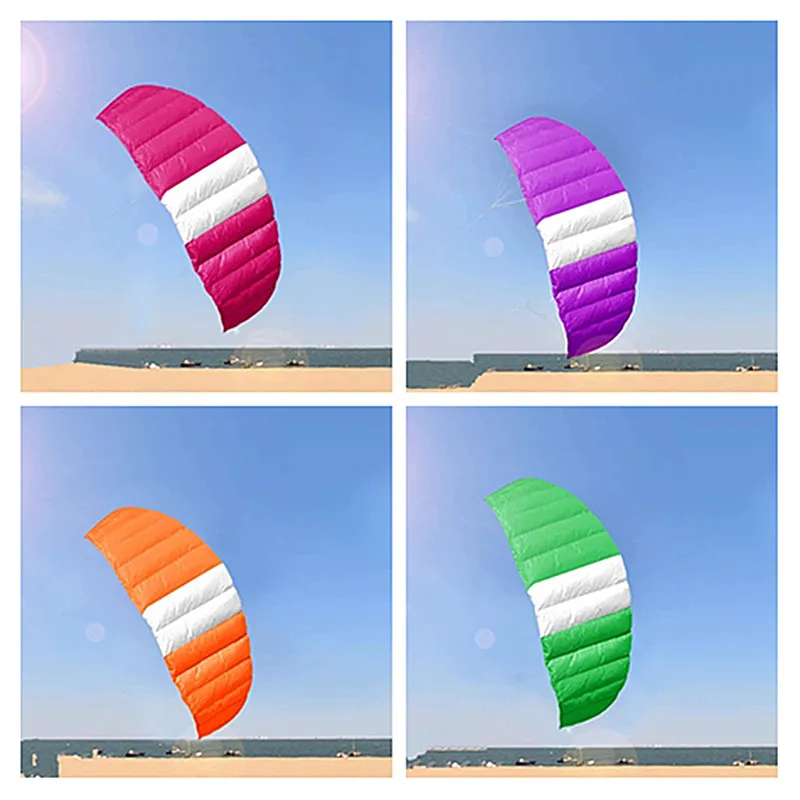 

free shipping 210cm dual line sport power kite flying for new beginner parachute rainbow pipas voadoras coloridas inflatable toy