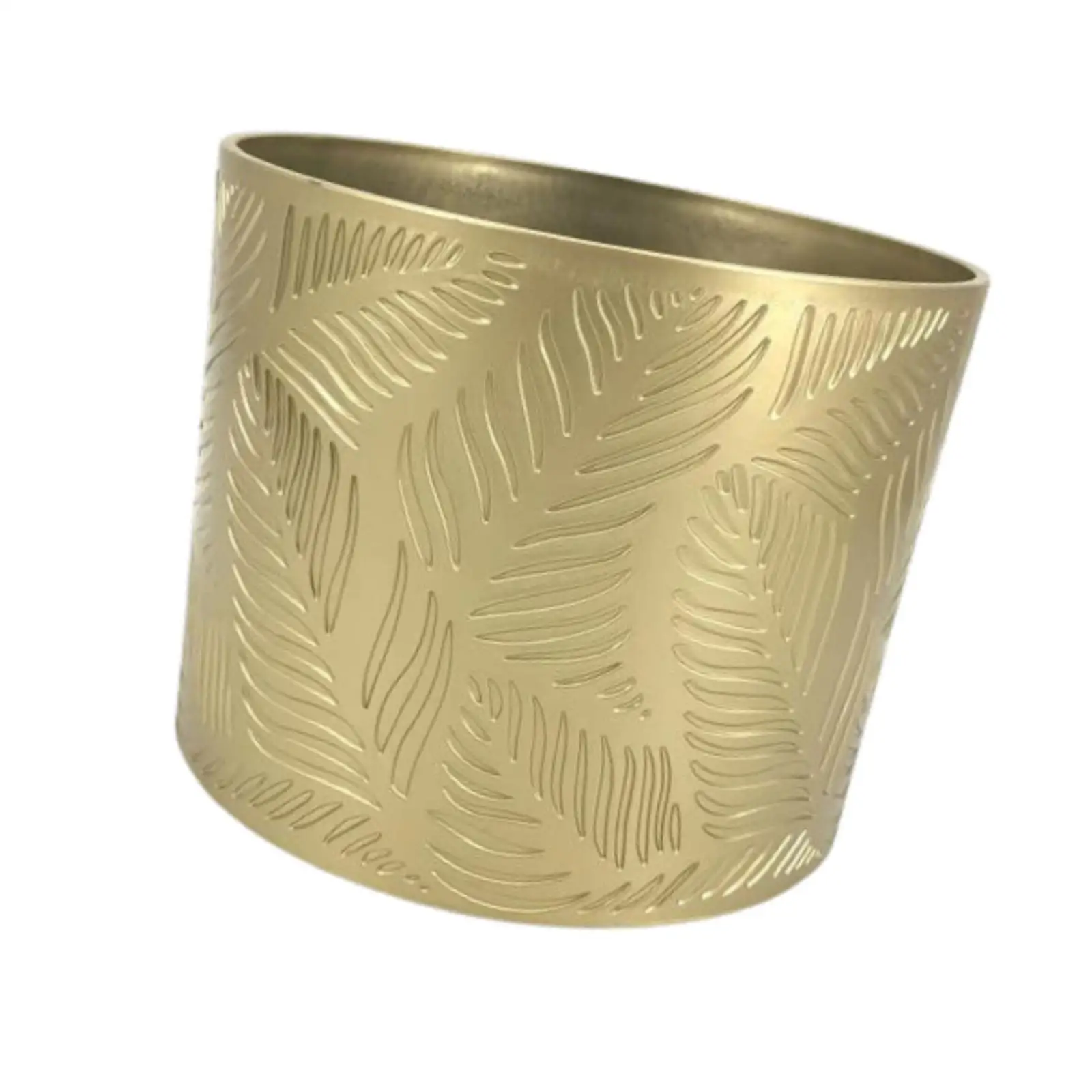 Gold Iron Plant Pot Round Flower Pot Holder Flower Plant Container Flowerpot for Yard