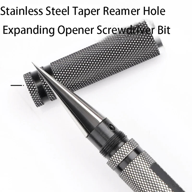 Manual Expanding Core Drill Reamer 0-14mm Steel Wood Positioning Hole Opener Center Punch Reaming Metal Bearing Removal Tool