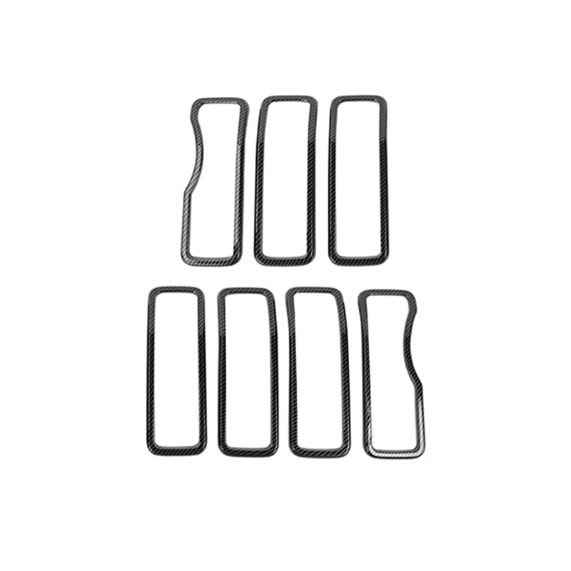 الجبهة مصبغة حلقة غطاء الكسوة ABS الديكور ل جيب را...