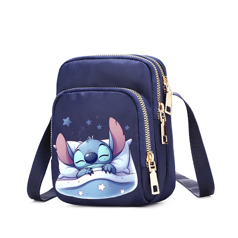 Disney-Lilo & Stitch Bolsa Celular para Mulheres, Crossbody, Bolsa Alça de Ombro, Feminino, Adolescentes, Bolsa de axilas