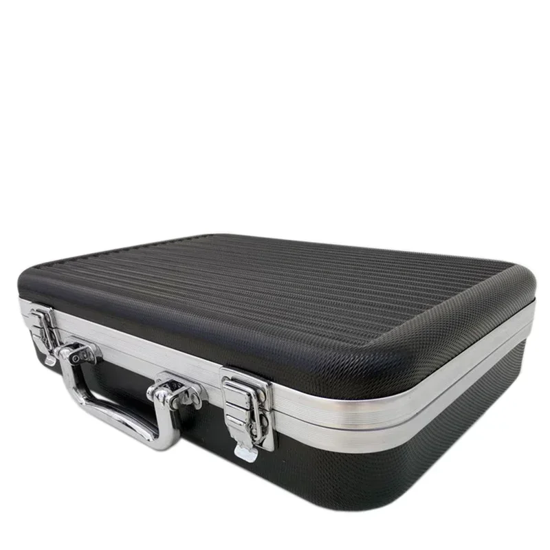 Suitcase Portable Storage Instrument Lining Aluminum Box Plastic Case With Safety Alloy Sponge Impact Toolbox Resistant 2