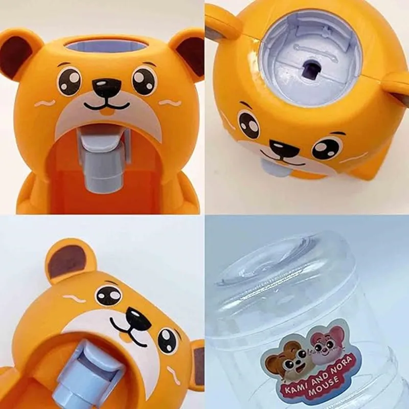 Mini Water Dispenser Machine Toy Kid Simulation Animal Dollhouse Pretend Play Kitchen Supplies Beverage Cute Gift Duck Bunny Miniature Doll House Supplies Water Dispenser Toys Children Pretend Play Toys