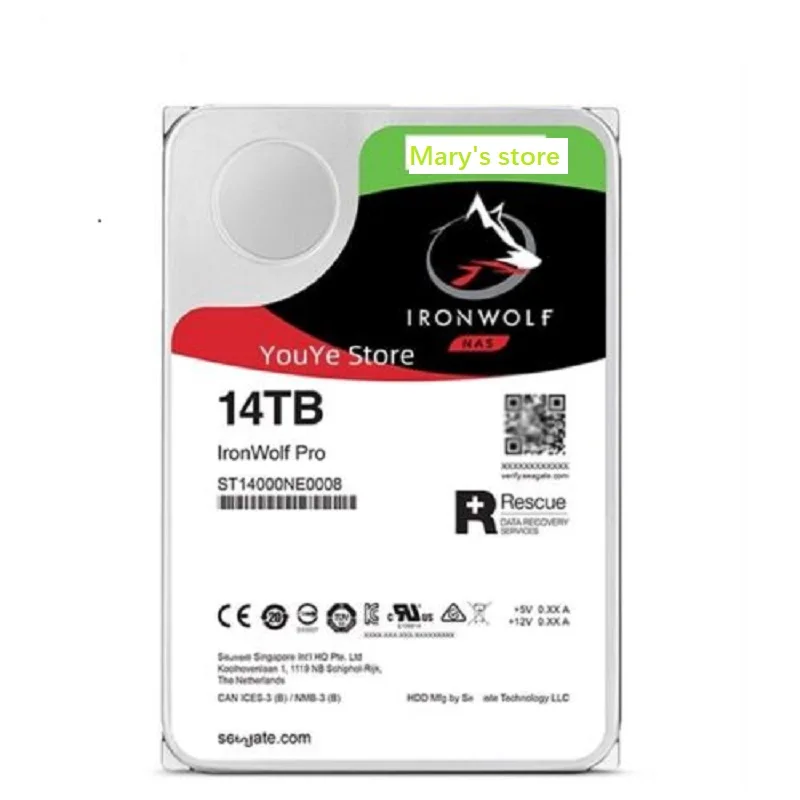 NEW IronWolf Pro NAS ST14000NE0008 14TB 7200RPM SATA 6.0 GB/s 256MB HDD