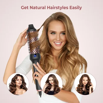 2-in-1 Hot Air Brush & Hair Dryer Brush One-Step Volumizer 8