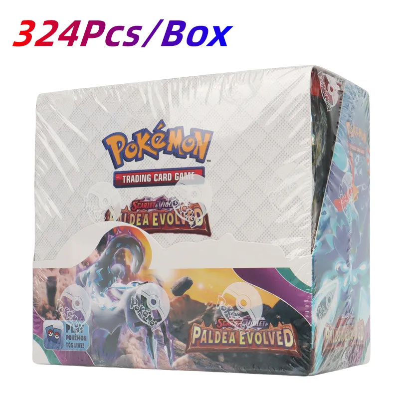 영어  카드 TCG: 스칼렛 & 바이올렛 PALDEA 진화 부스터 박스,  카드 36 팩 박스, 324 개
