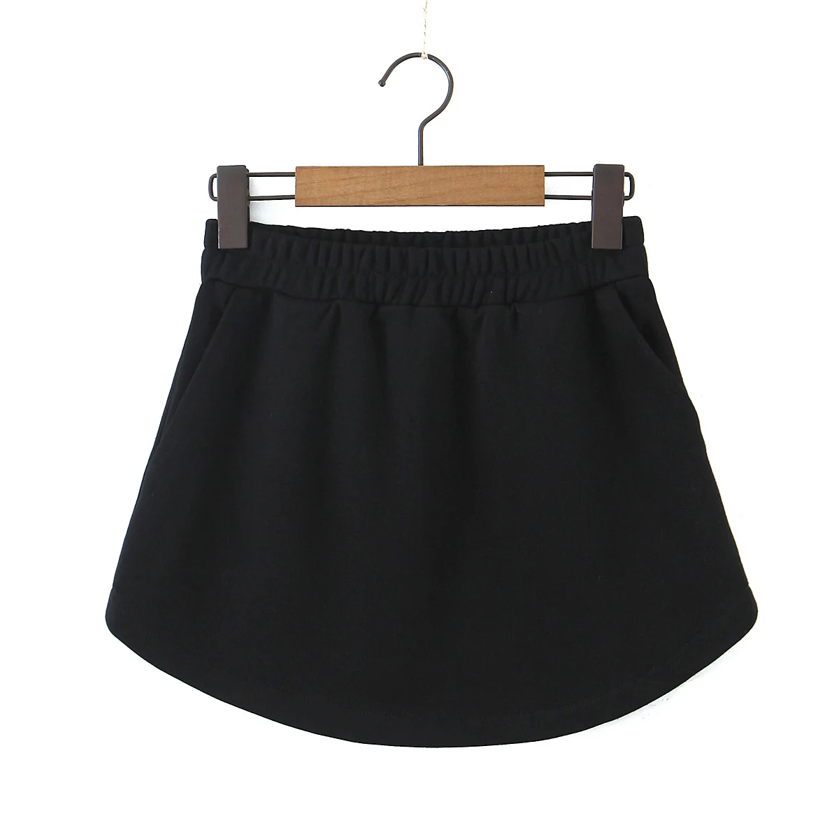 Women 2 Piece Long Sleeve Cropped Sweatshirt And High Waist Skirt Set With Open Zipper Detail