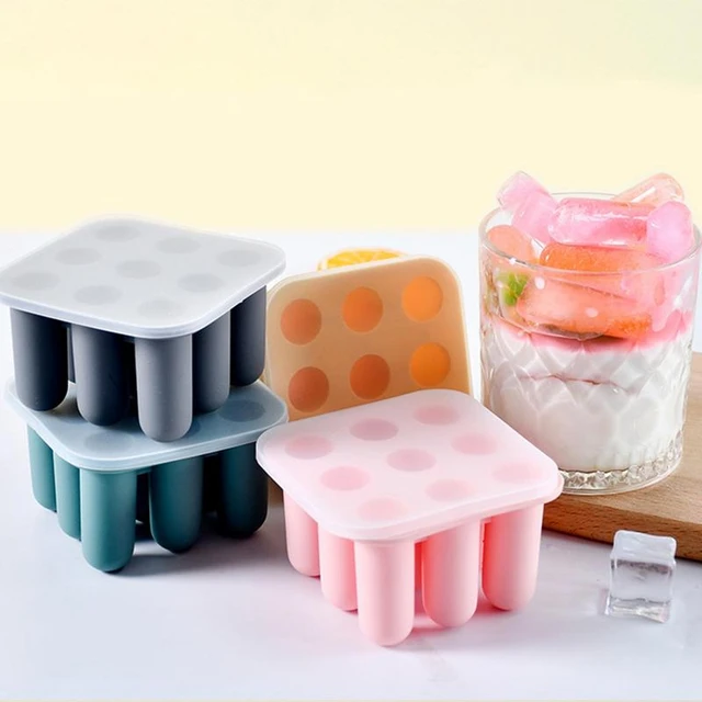 Silicone Ice Cube Trays Lids, Kitchen Silicone Ice Cube Tray