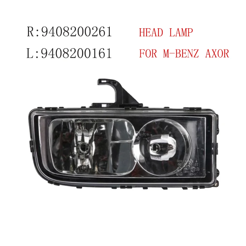 1 Pair For MB Truck Body Parts Head Light 9408200261 9408200161 For M-Benz AXOR suitable for mercedes benz gle350 ambient light seat back panel gls450 maybach backrest modification