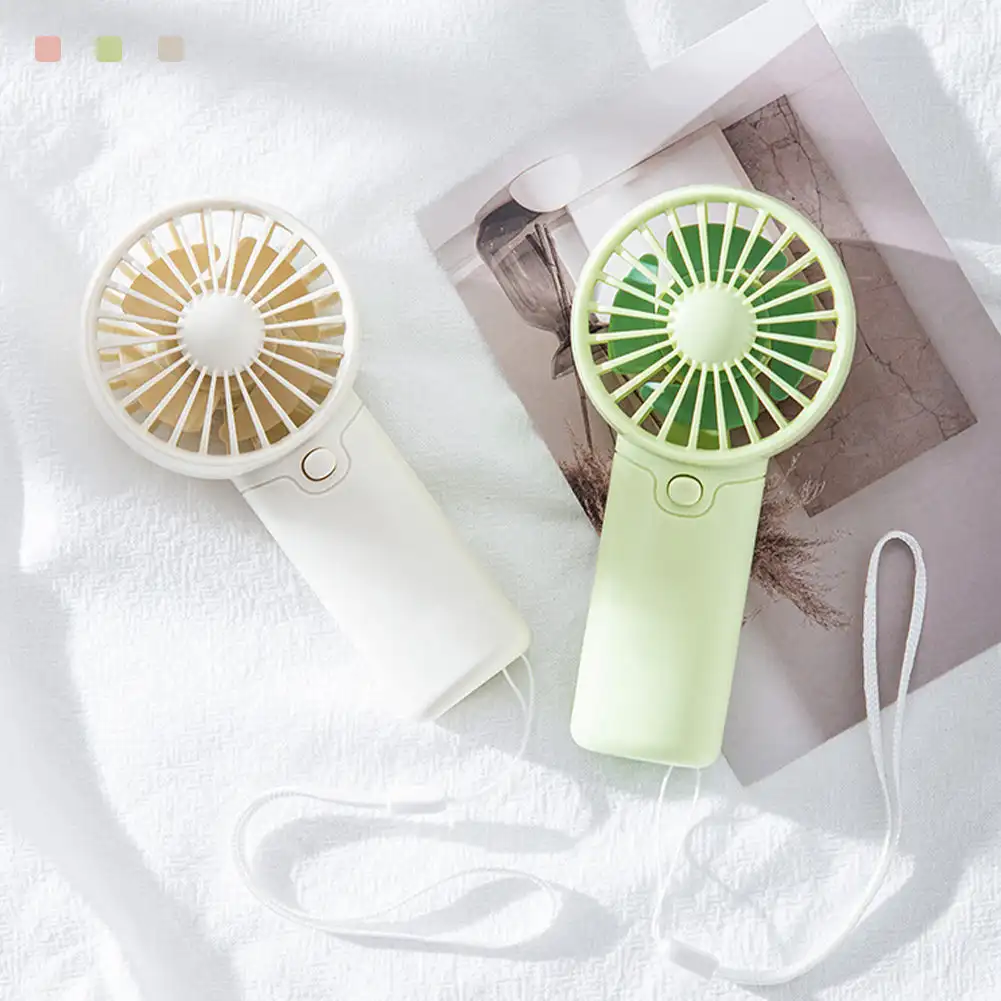 1Pc Mini Portable Fan Lightweight Handheld Pocket Fan USB Charging Operated Cooling Fans for Office Outdoor Travel Camping