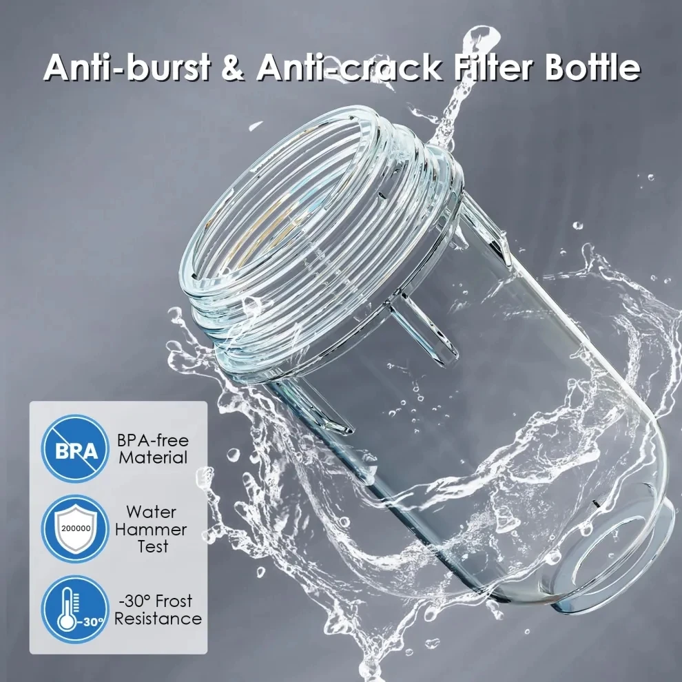 Vortopt Whole House Water Filter-Spin Down Sediment Filter,Automatic Backwash System, Upgraded Cleaning Brushes, 40&mu;m Filtration