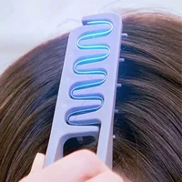 Peigne de coiffure à dents larges, peigne à couture, frange, racine de cheveux, outil de coiffure moelleux pour femmes et hommes 2