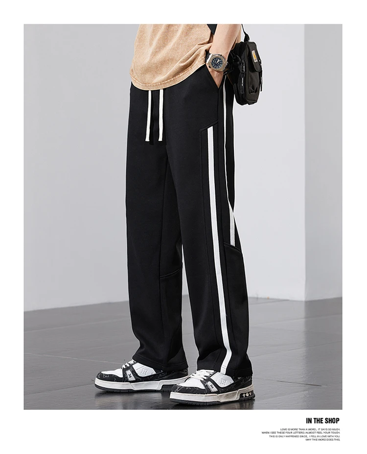 Description Picture 6 of itemSummer Sportswear Men's Wide Leg Long Pants for a Relaxed Look
