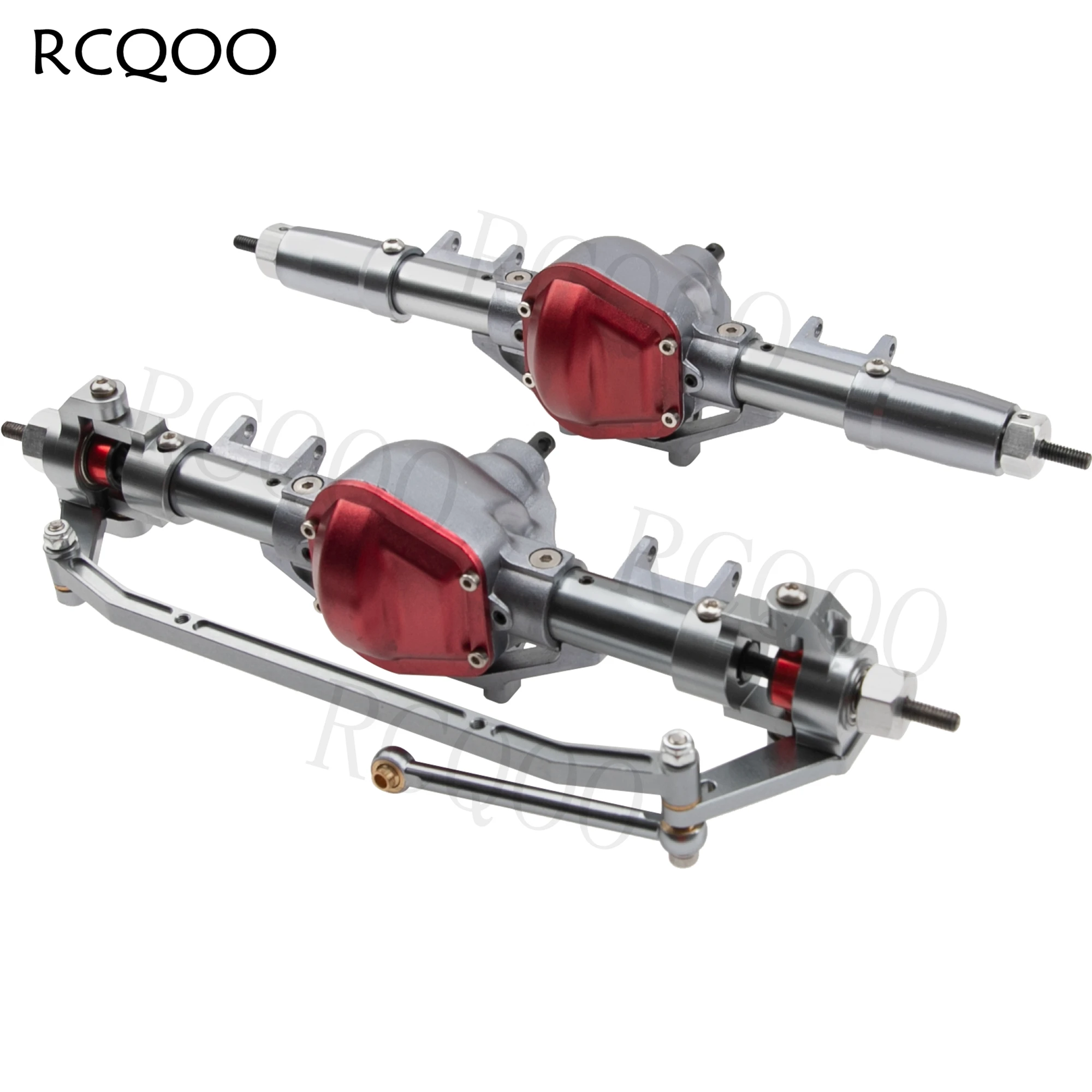 

Aluminum Alloy Front & Rear Portal Axle Complete Set Compatible with Axial SCX10 1/10 RC Crawler Car Upgrades Part