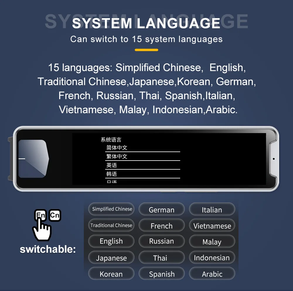 Language Scanner Pen Smart Pen Language Translator Electronic Dictionary English Learning Scanning Built in Battery MD32