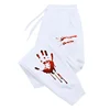 Funny Bloody Handprint Trousers 2025 New Design Men's Sweatpants All Season Casual Sports Joggers Male Halloween Trick Pants