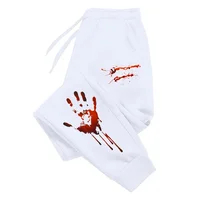 Funny Bloody Handprint Trousers 2025 New Design Men's Sweatpants All Season Casual Sports Joggers Male Halloween Trick Pants