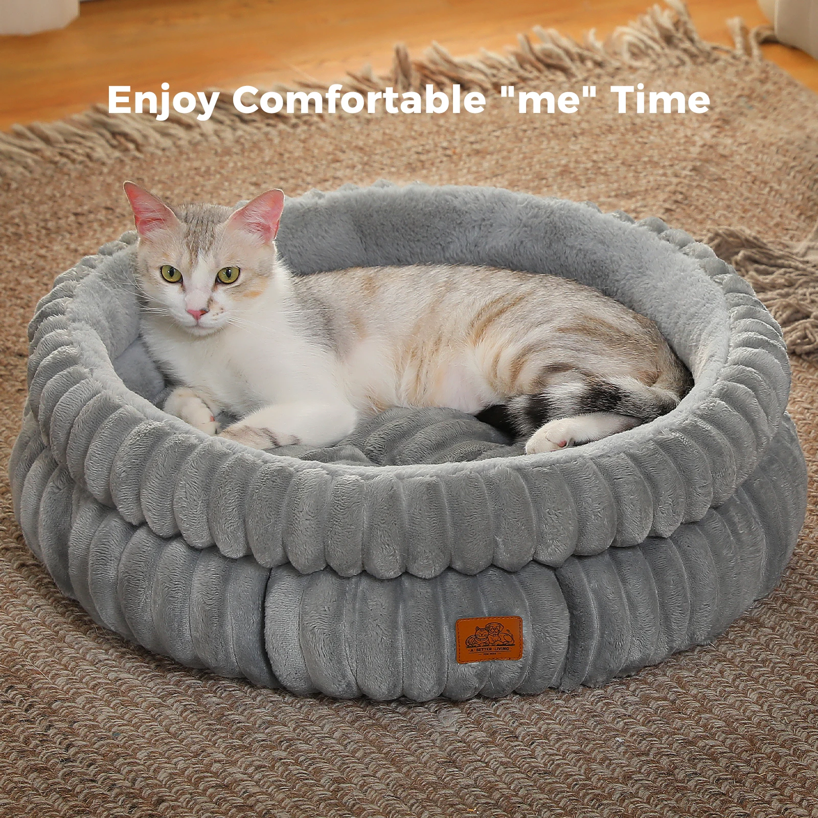 Cozy Cat Bed Removable Cover