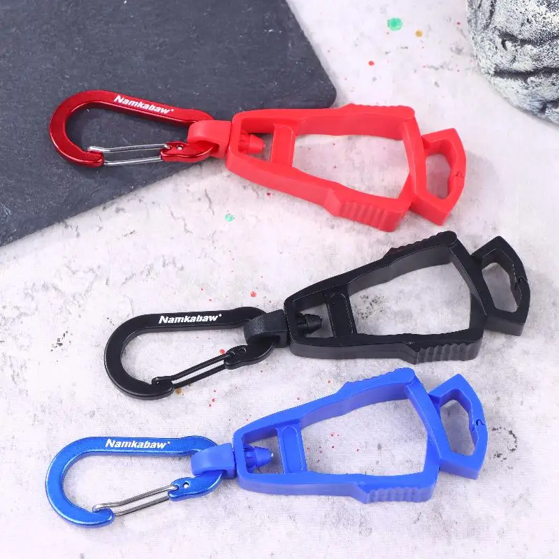 Polyformaldehyde Multi Tool Outdoor Glove Clip Multi-purpose Anti-dropHook Work Gloves Holder Clip KeySafety Clamp Camping Tools