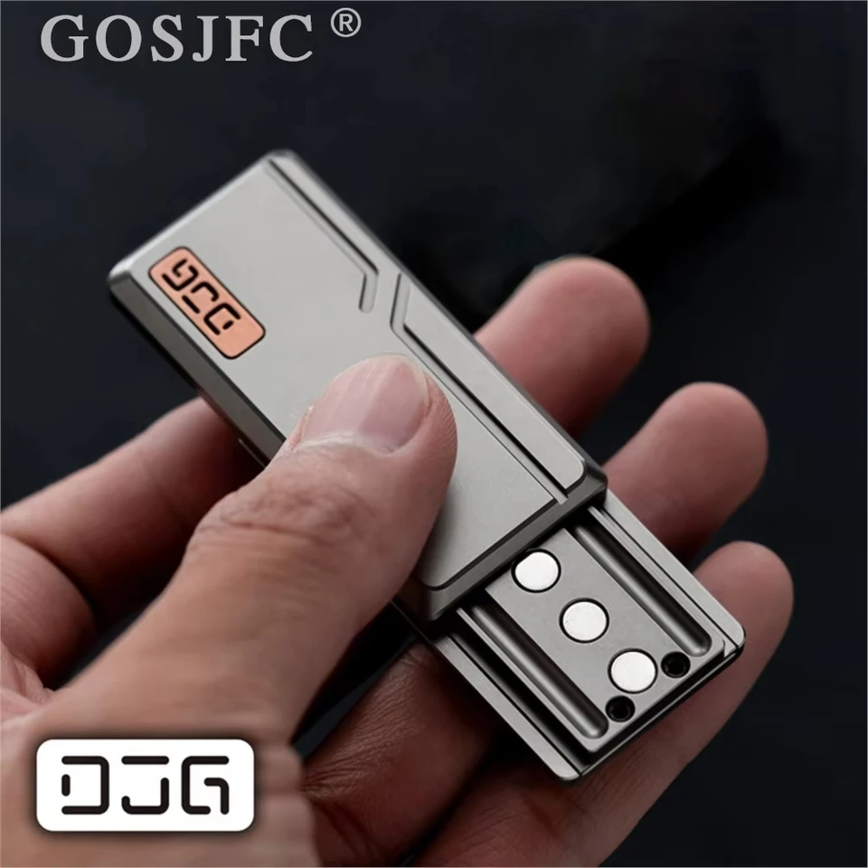 DJGED ステンレス鋼チタン合金音叉プッシュスライダー EDC フィ